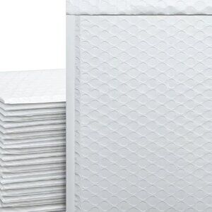100 Pcs 6"x10" High Quality White Poly Bubble Padded Envelopes Mailers